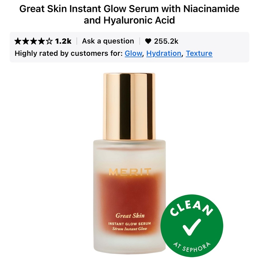 Great Skin Instant Glow Serum - Gold and Brown